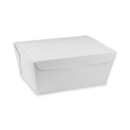 Pactiv EarthChoice OneBox Paper Box, 66 oz, 6.5 x 4.5 x 3.25, White, PK160 PK NOB03W